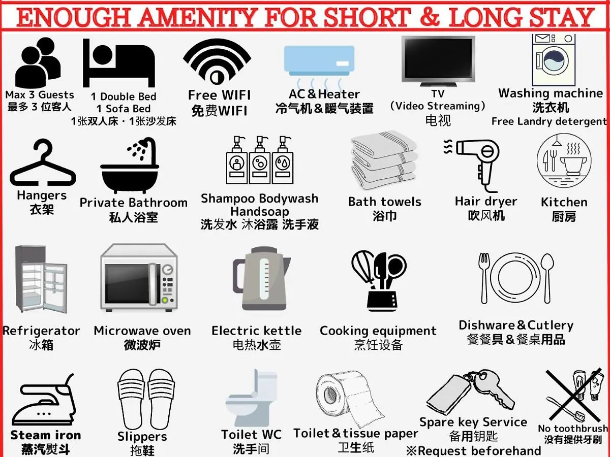 Best Located Shinjuku Central Full-Furnished Apartment 3Minwalk To Station1 Tokyo